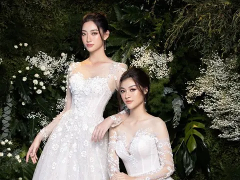 Lương Thùy Linh, Kiều Loan diện áo cưới đẹp ngất ngây, fan 'lịm tim' vì nhan sắc rạng ngời